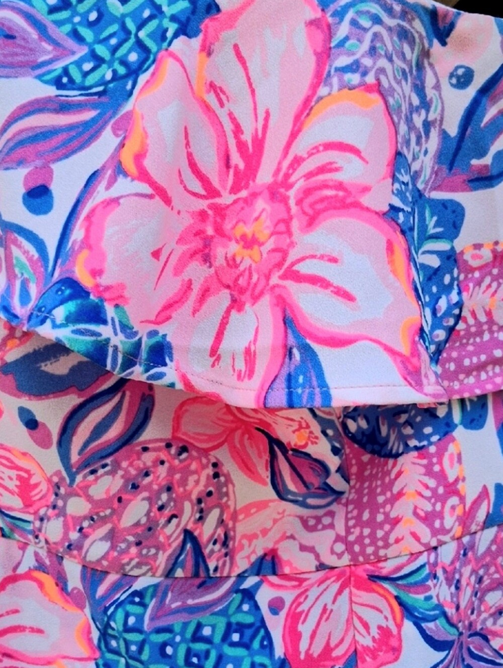 Lilly Pulitzer Kipton Romper in Pink Isle Snappy Turtle Size 8 - Picture 8 of 11